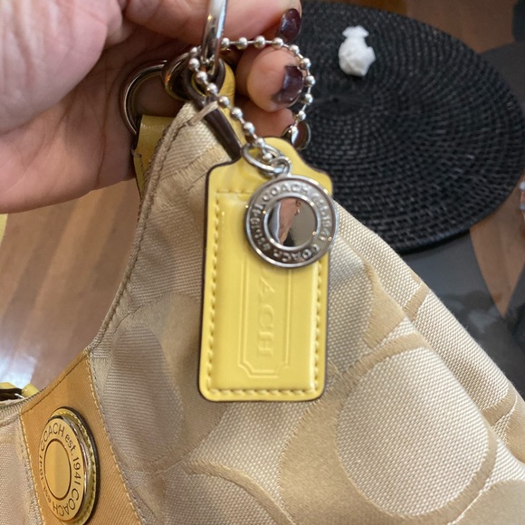 Coach Yellow Canvas Crossbody Bag.❤️❤️❤️ - Picture 7 of 8